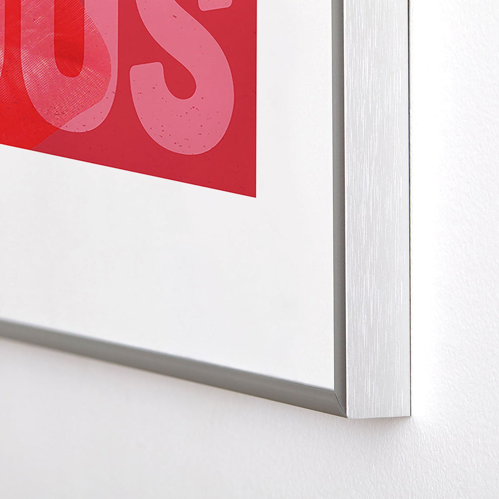 DENY Designs Bisous Metal Framed Art Print