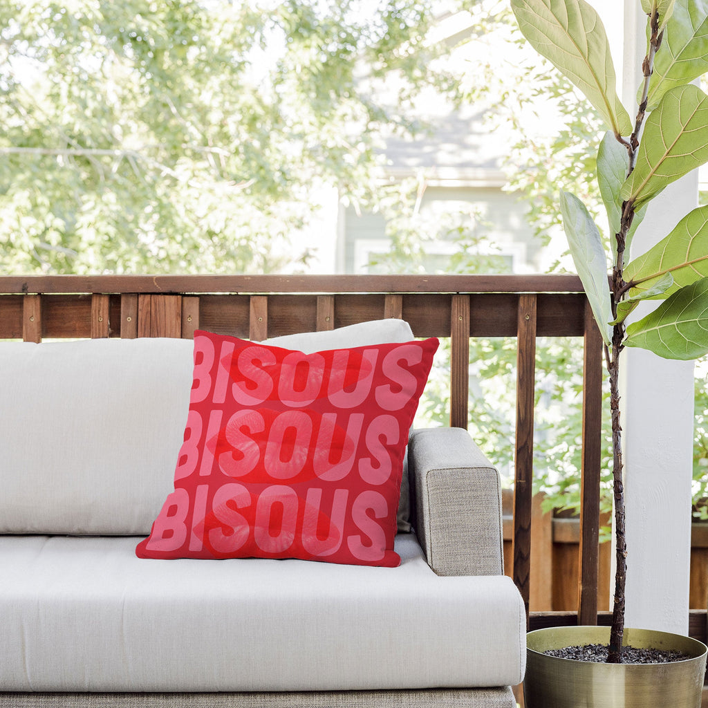 DENY Designs Bisous Outdoor Throw Pillow