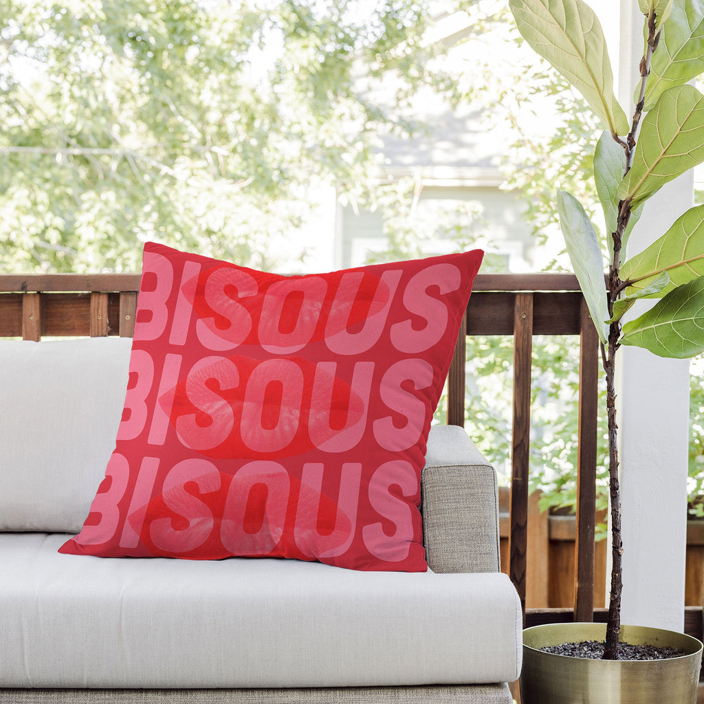 DENY Designs Bisous Outdoor Throw Pillow