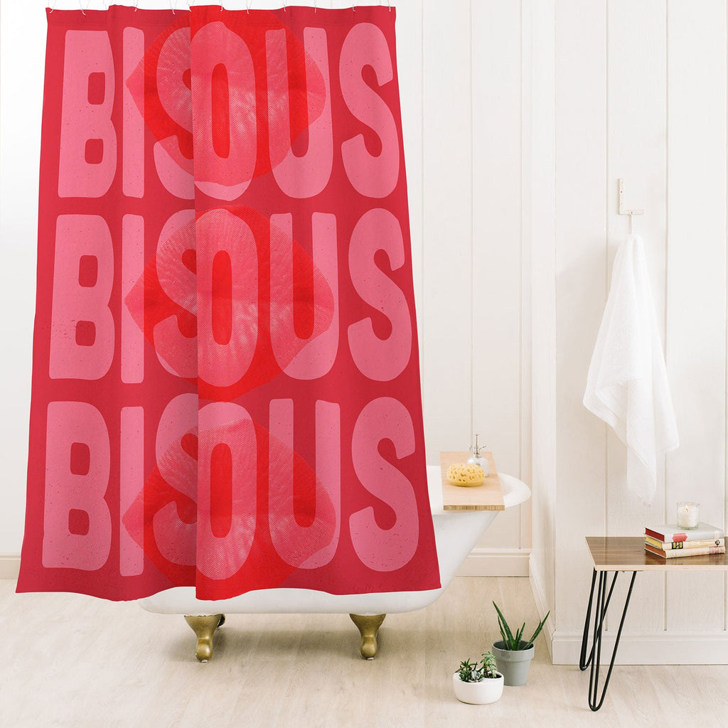 DENY Designs Bisous Shower Curtain
