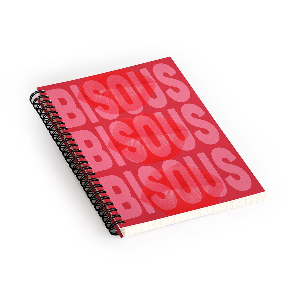 DENY Designs Bisous Spiral Notebook