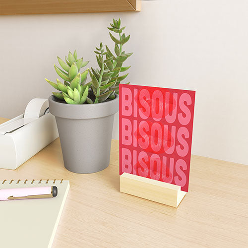 DENY Designs Bisous Mini Art Print