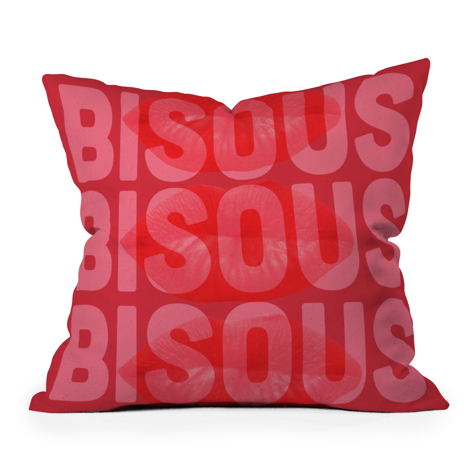 DENY Designs Bisous Throw Pillow