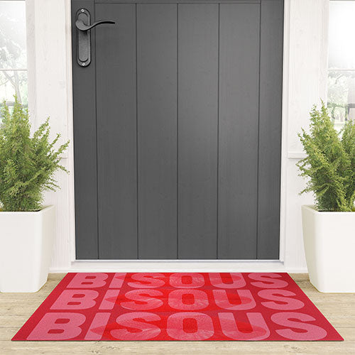 DENY Designs Bisous Welcome Mat