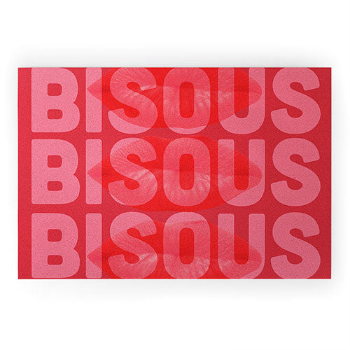 DENY Designs Bisous Welcome Mat