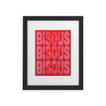 DENY Designs Bisous Framed Art Print