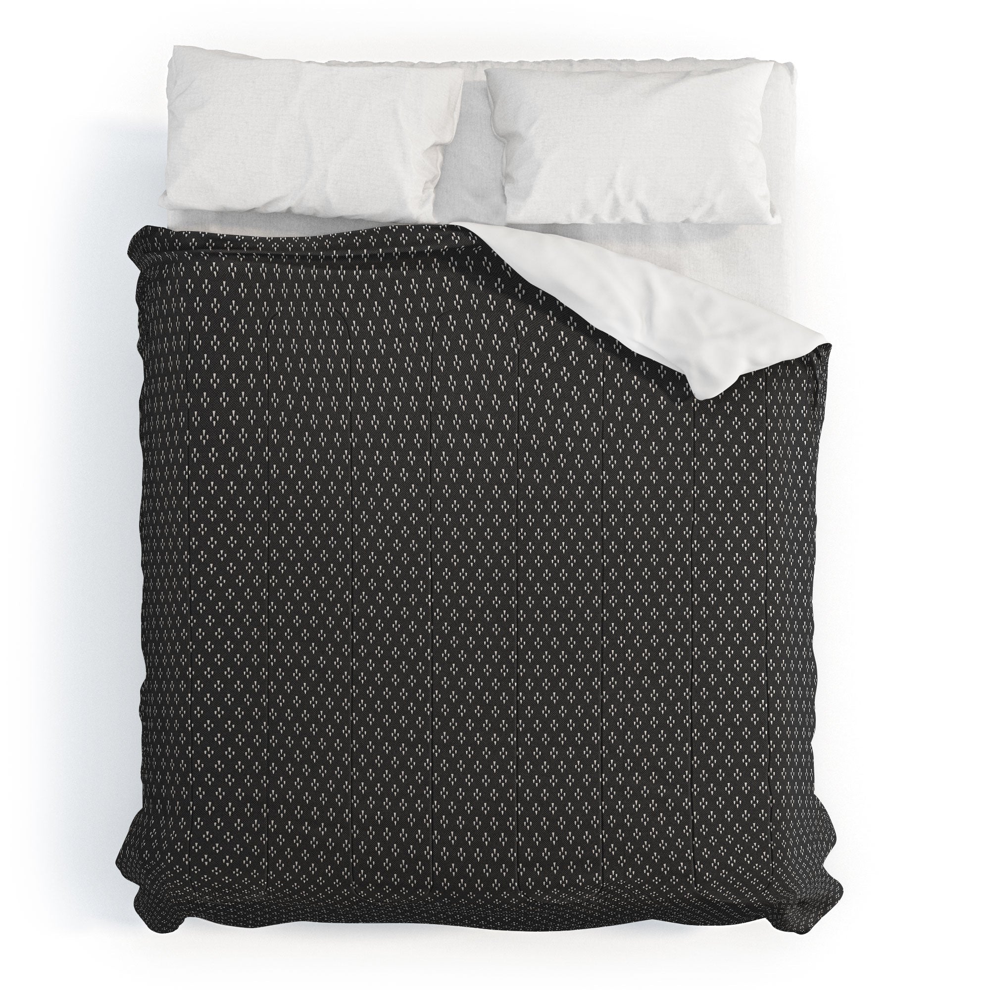 DENY Designs Block Print Dot Black Comforter