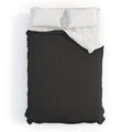 DENY Designs Block Print Dot Black Comforter