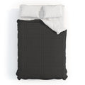 DENY Designs Block Print Dot Black Duvet Cover