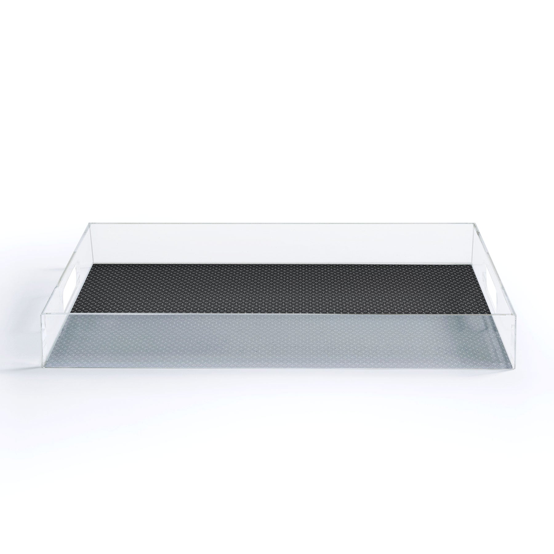DENY Designs Block Print Dot Black Acrylic Tray