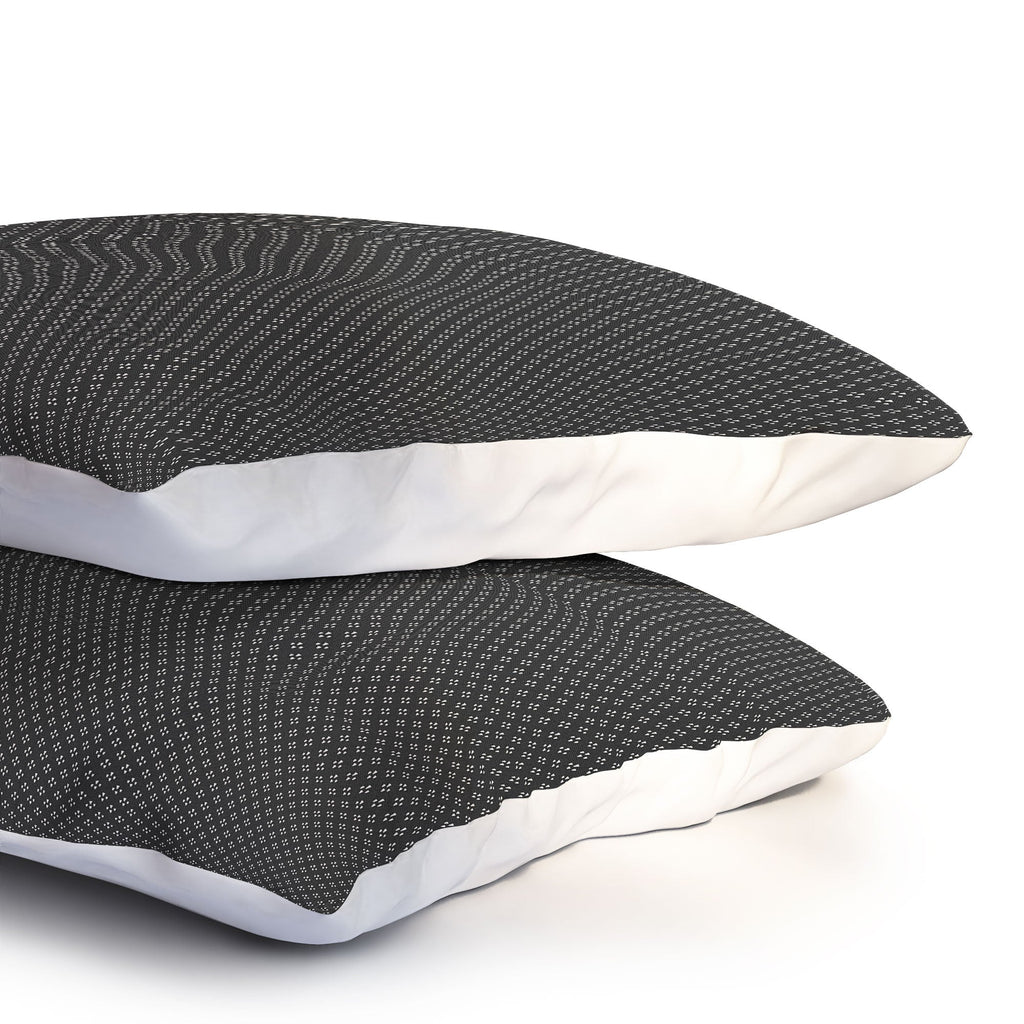 DENY Designs Block Print Dot Black Pillow Shams