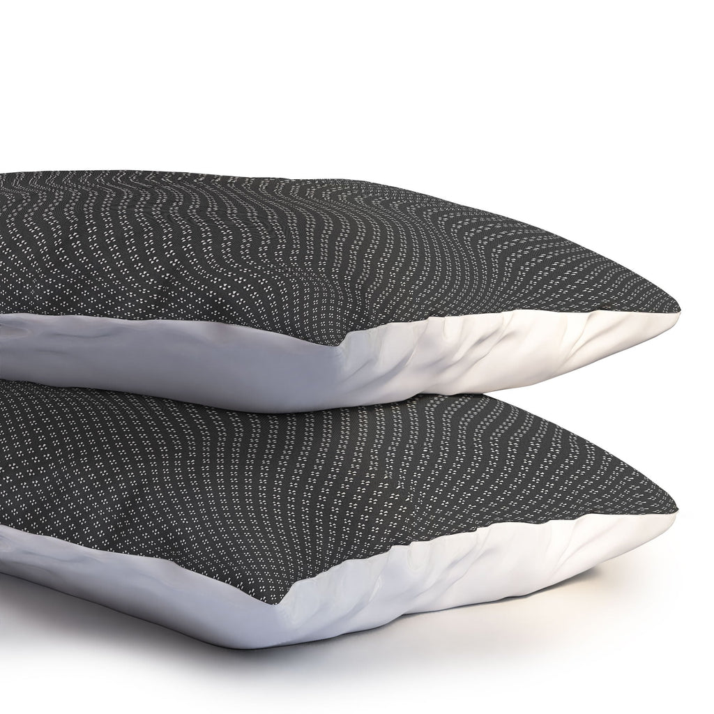 DENY Designs Block Print Dot Black Pillow Shams