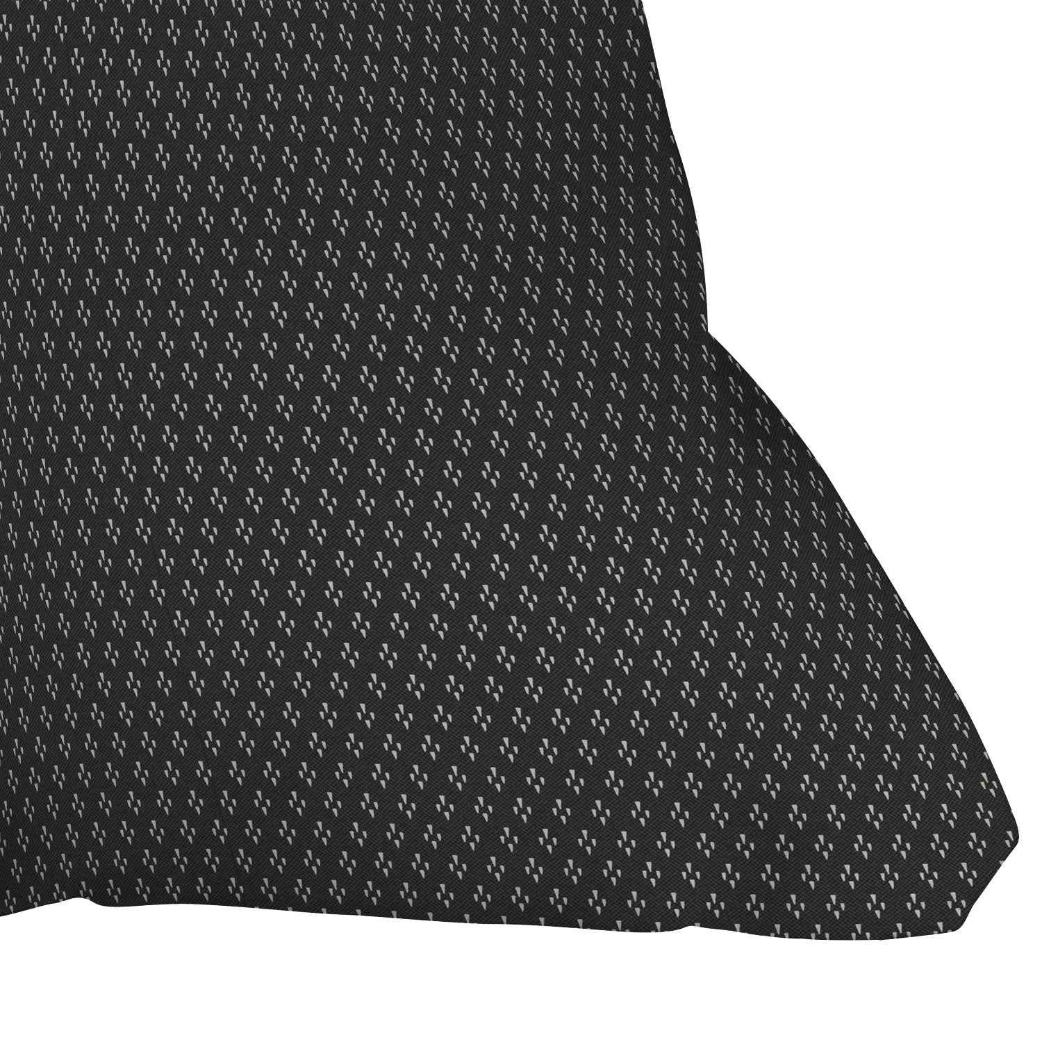 DENY Designs Block Print Dot Black Outdoor Throw Pillow