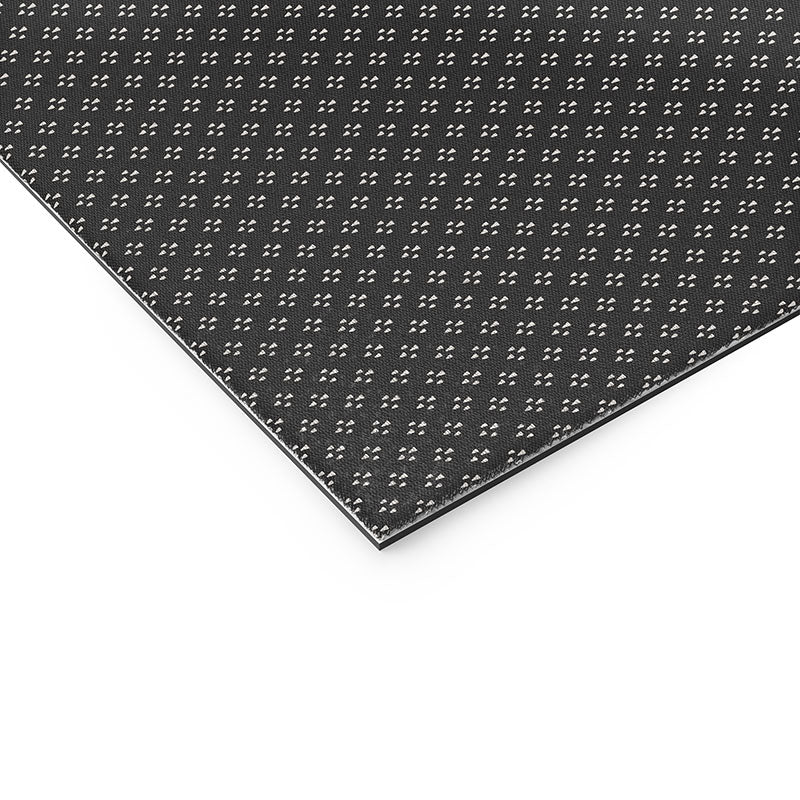 DENY Designs Block Print Dot Black Welcome Mat