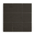 DENY Designs Block Print Dot Black Wood Wall Mural
