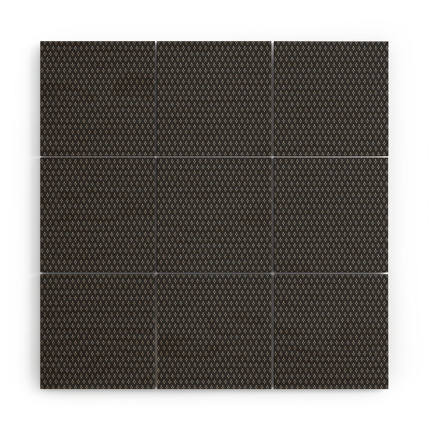 DENY Designs Block Print Dot Black Wood Wall Mural