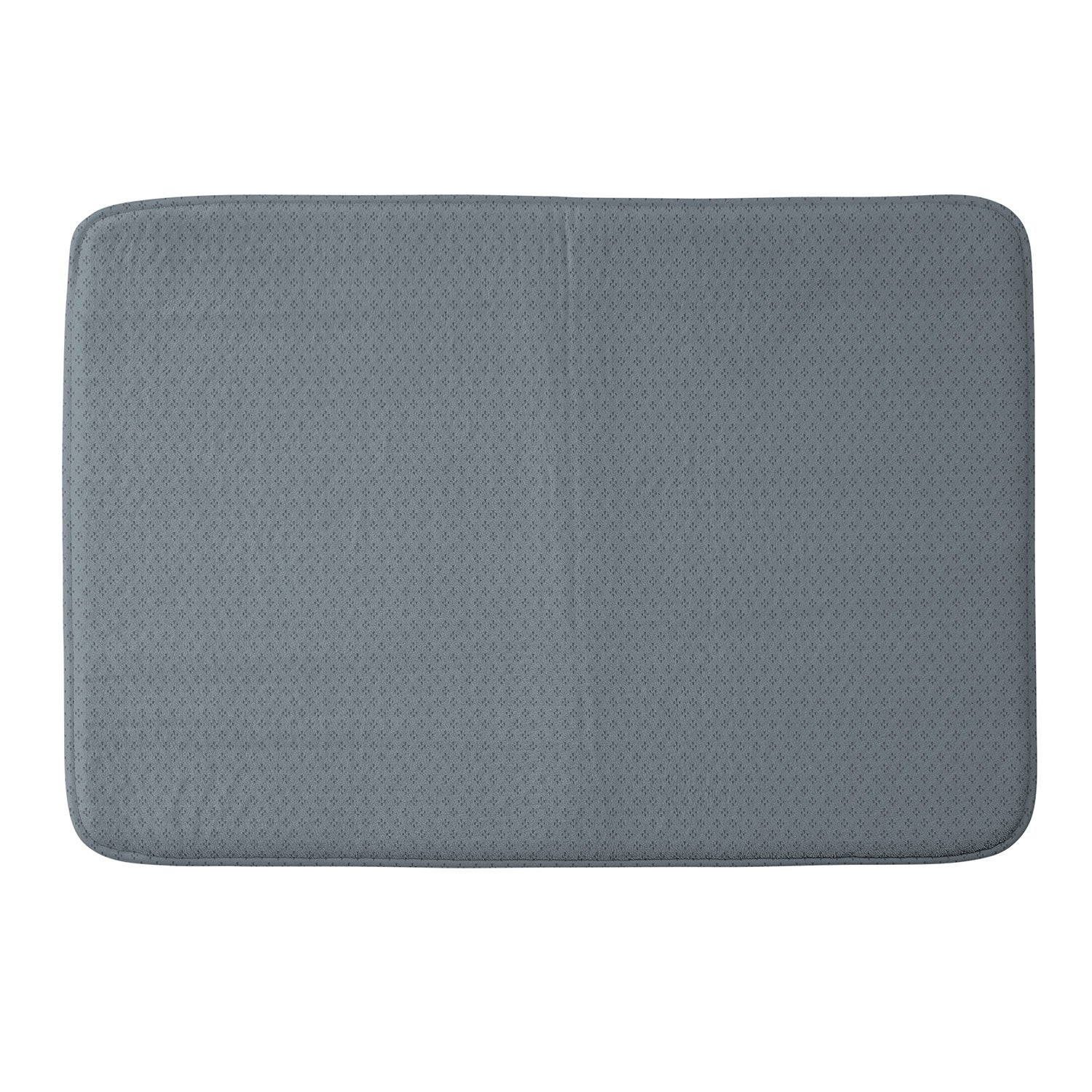 DENY Designs Block Print Dot Blue Memory Foam Bath Mat