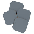 DENY Designs Block Print Dot Blue Coaster Set