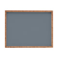 DENY Designs Block Print Dot Blue Rectangular Tray