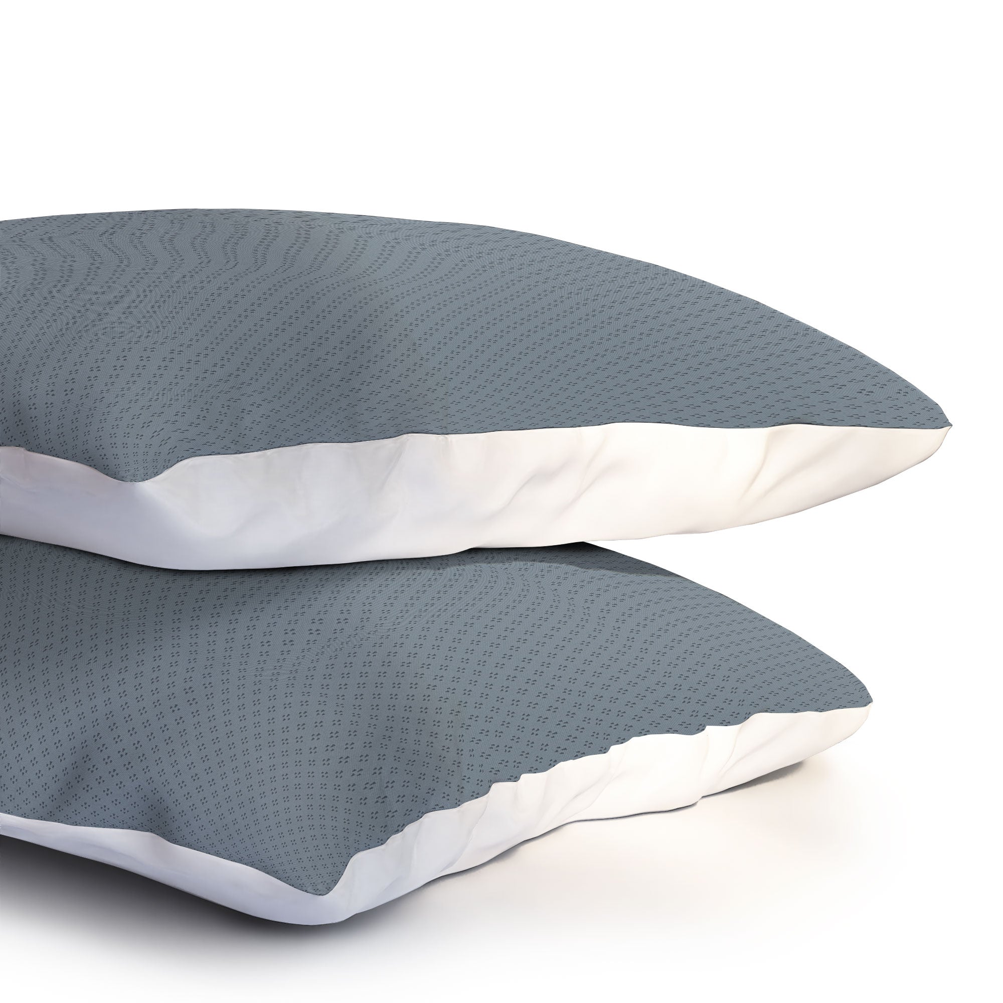 DENY Designs Block Print Dot Blue Pillow Shams