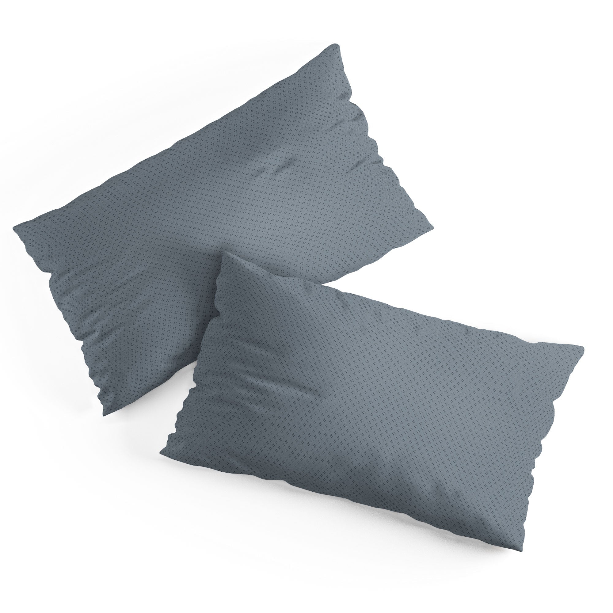DENY Designs Block Print Dot Blue Pillow Shams