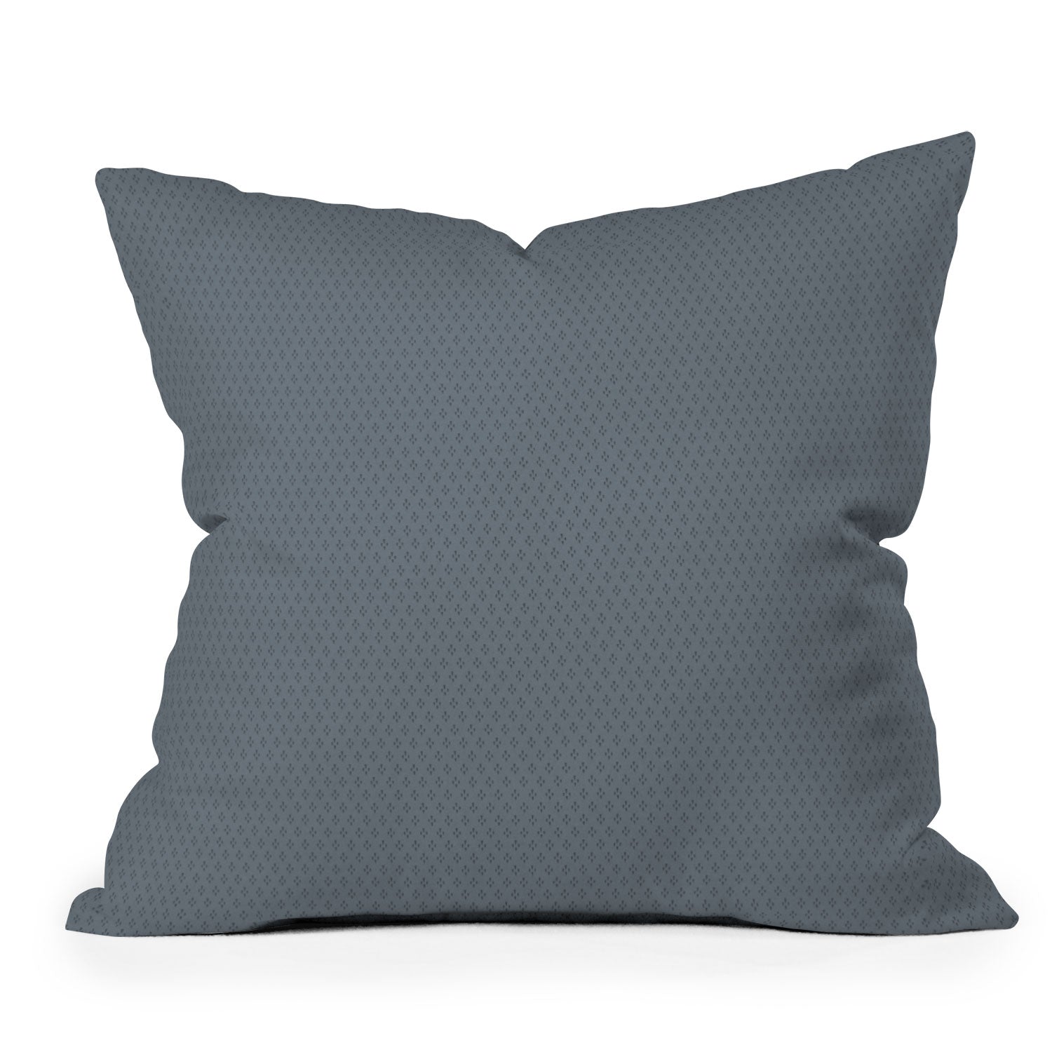 DENY Designs Block Print Dot Blue Outdoor Throw Pillow
