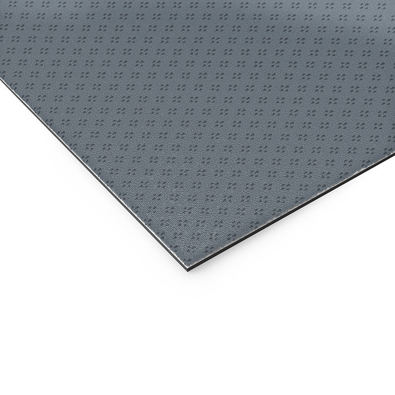 DENY Designs Block Print Dot Blue Welcome Mat
