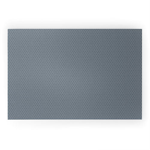 DENY Designs Block Print Dot Blue Welcome Mat