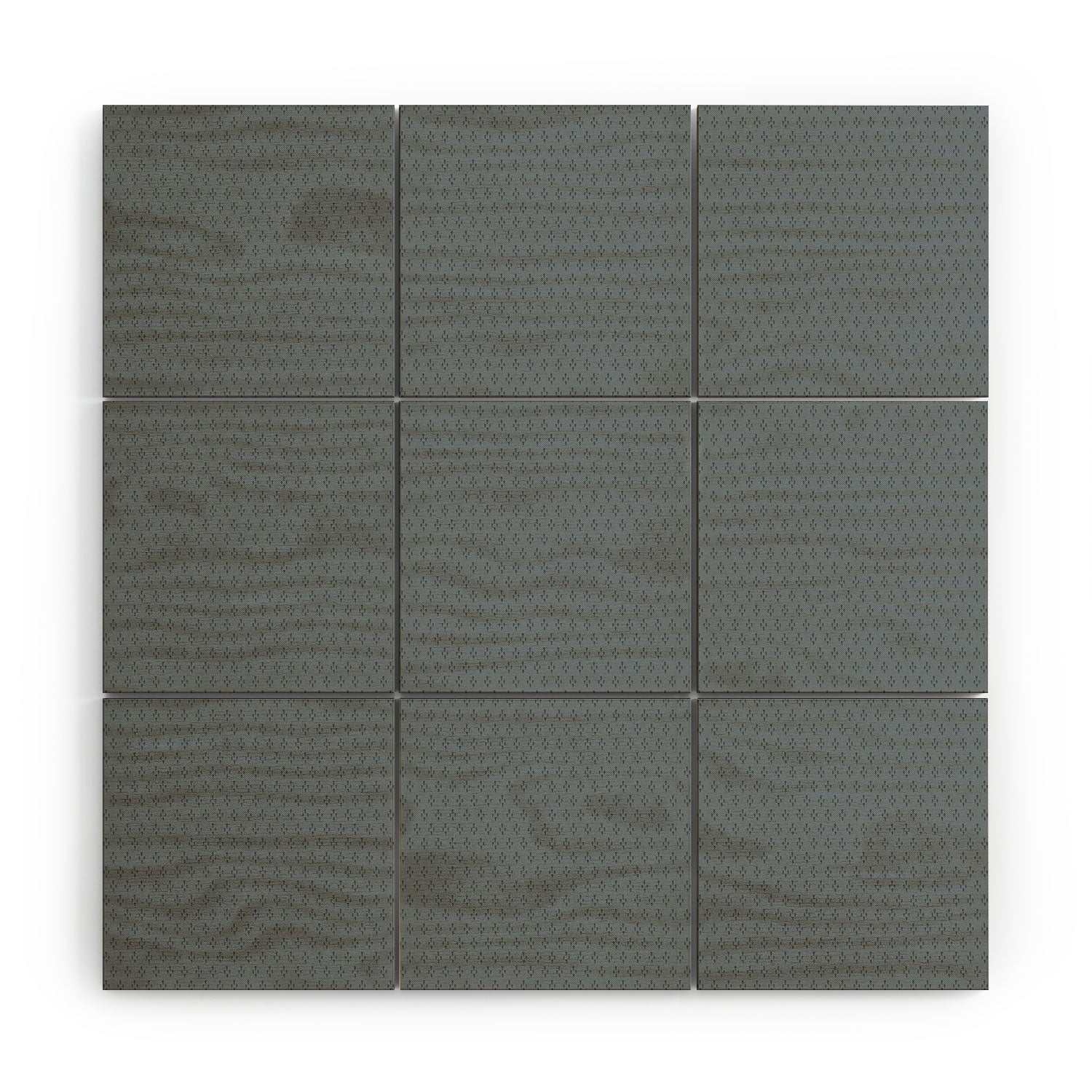 DENY Designs Block Print Dot Blue Wood Wall Mural