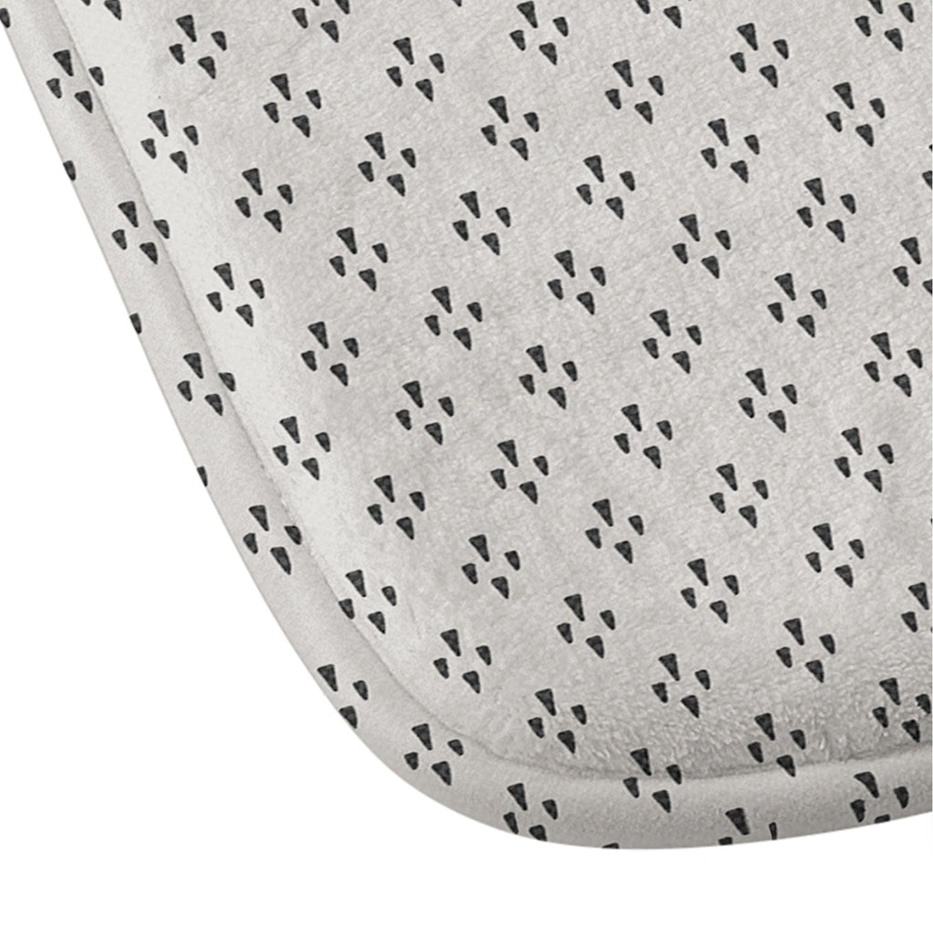 DENY Designs Block Print Dot Cream Memory Foam Bath Mat