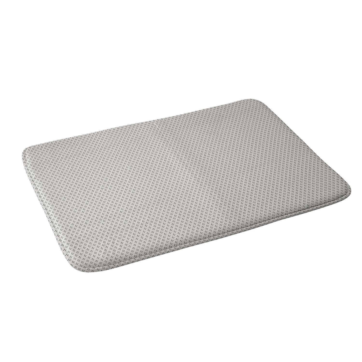 DENY Designs Block Print Dot Cream Memory Foam Bath Mat