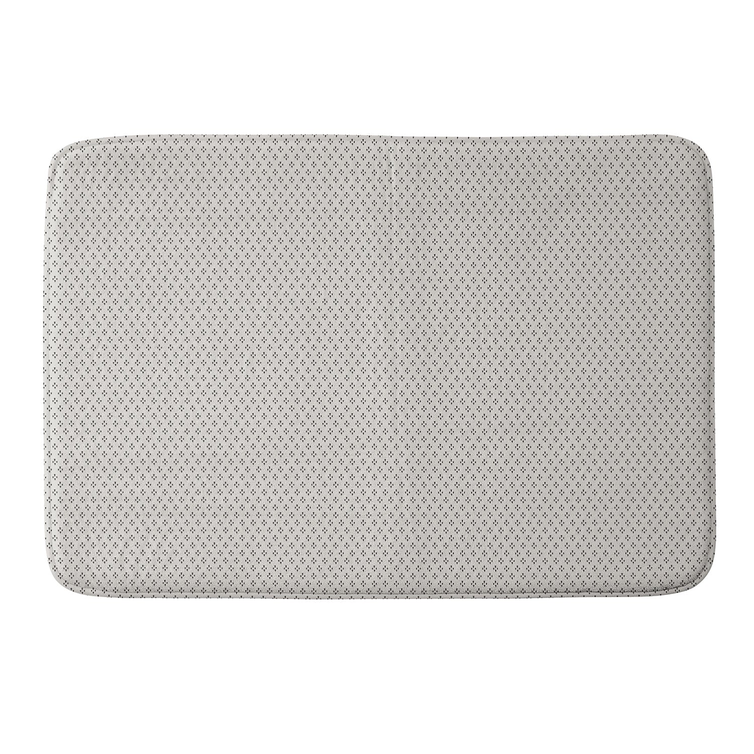 DENY Designs Block Print Dot Cream Memory Foam Bath Mat