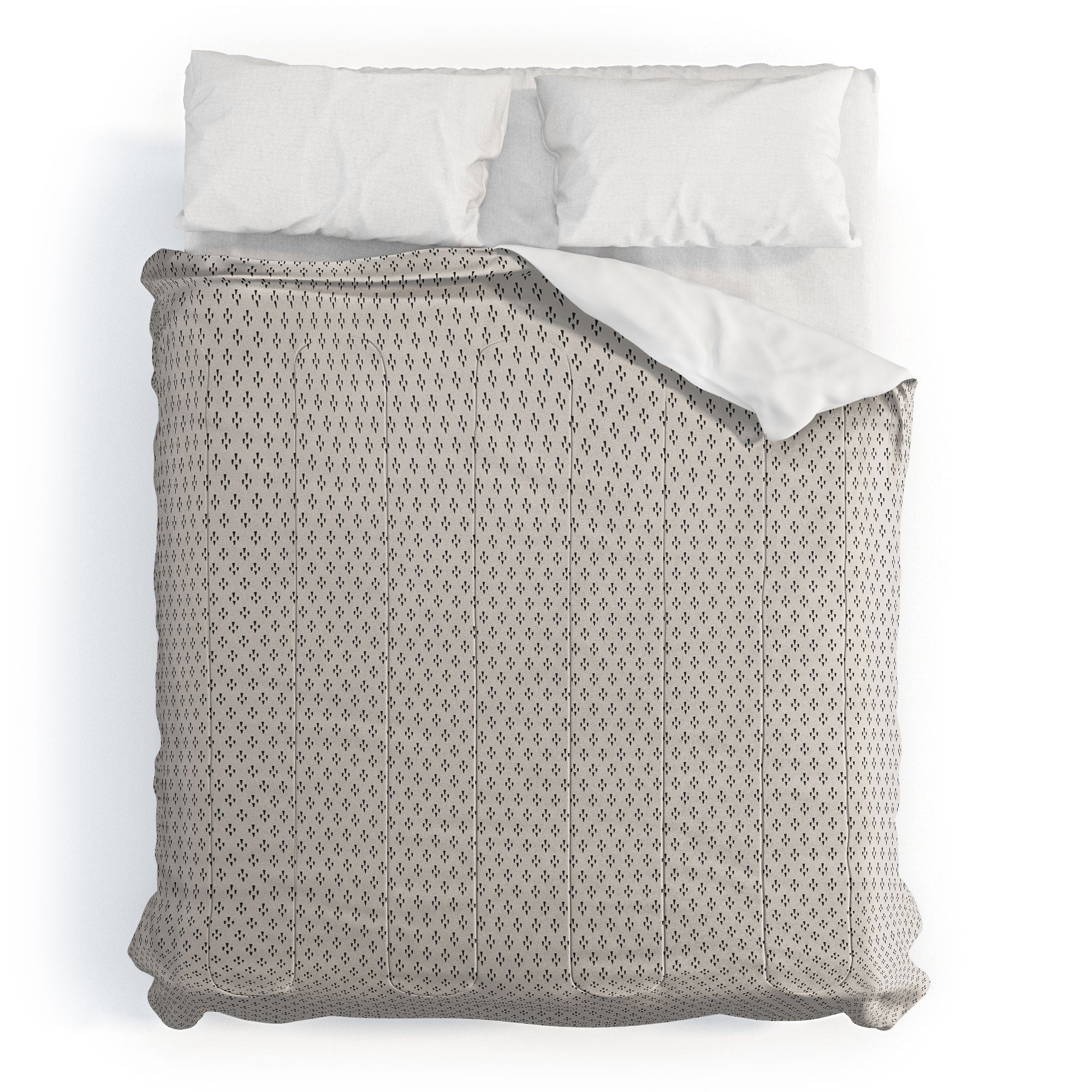 DENY Designs Block Print Dot Cream Comforter
