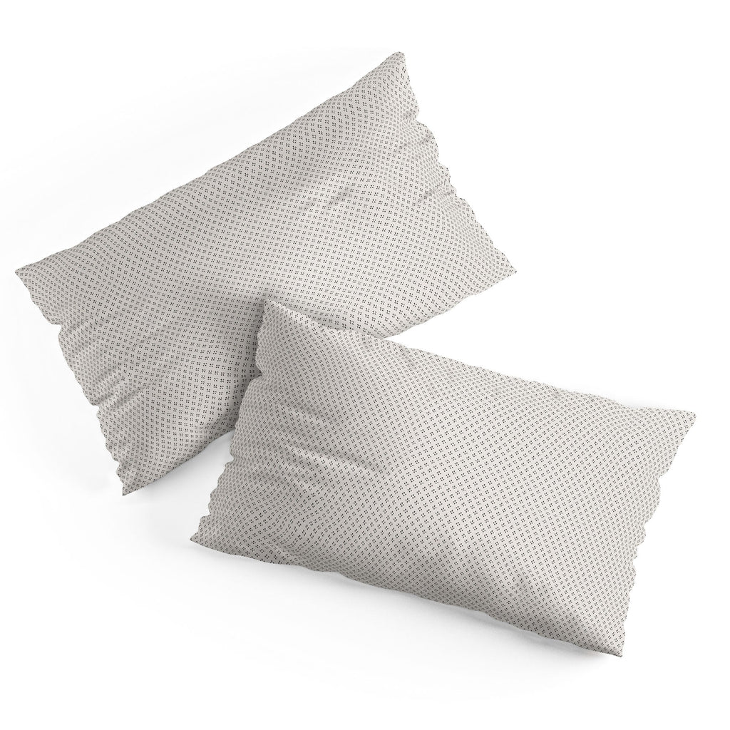 DENY Designs Block Print Dot Cream Pillow Shams