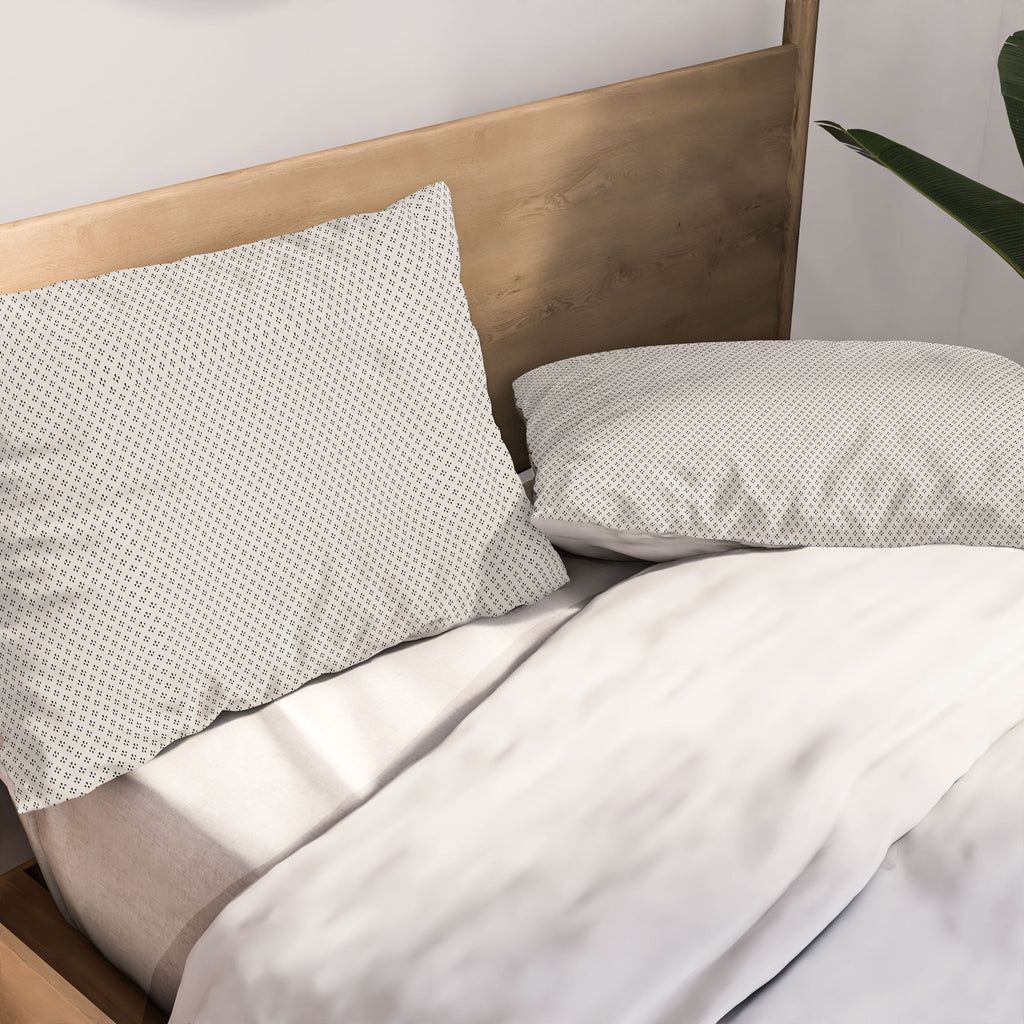 DENY Designs Block Print Dot Cream Pillow Shams
