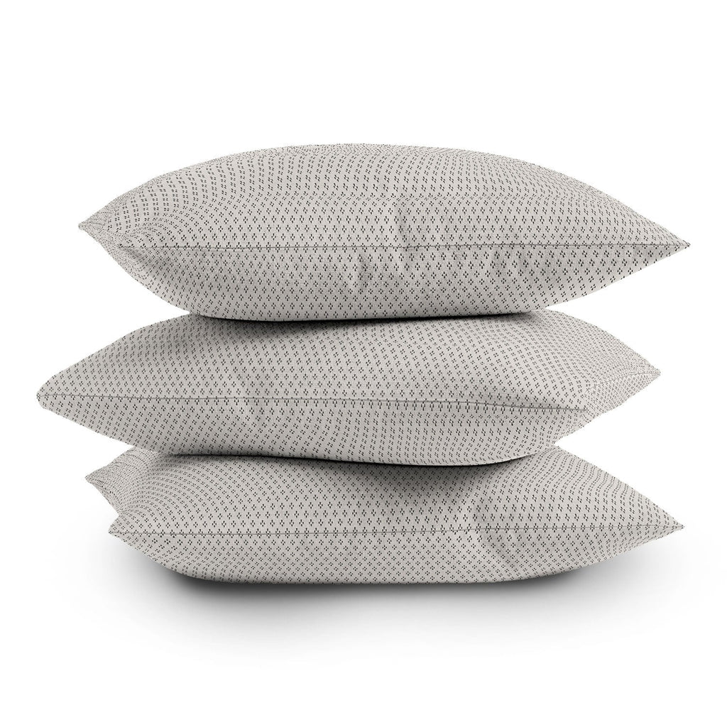 DENY Designs Block Print Dot Cream Outdoor Throw Pillow