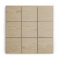 DENY Designs Block Print Dot Cream Wood Wall Mural