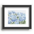 DENY Designs blue blooms Recessed Framing Rectangle