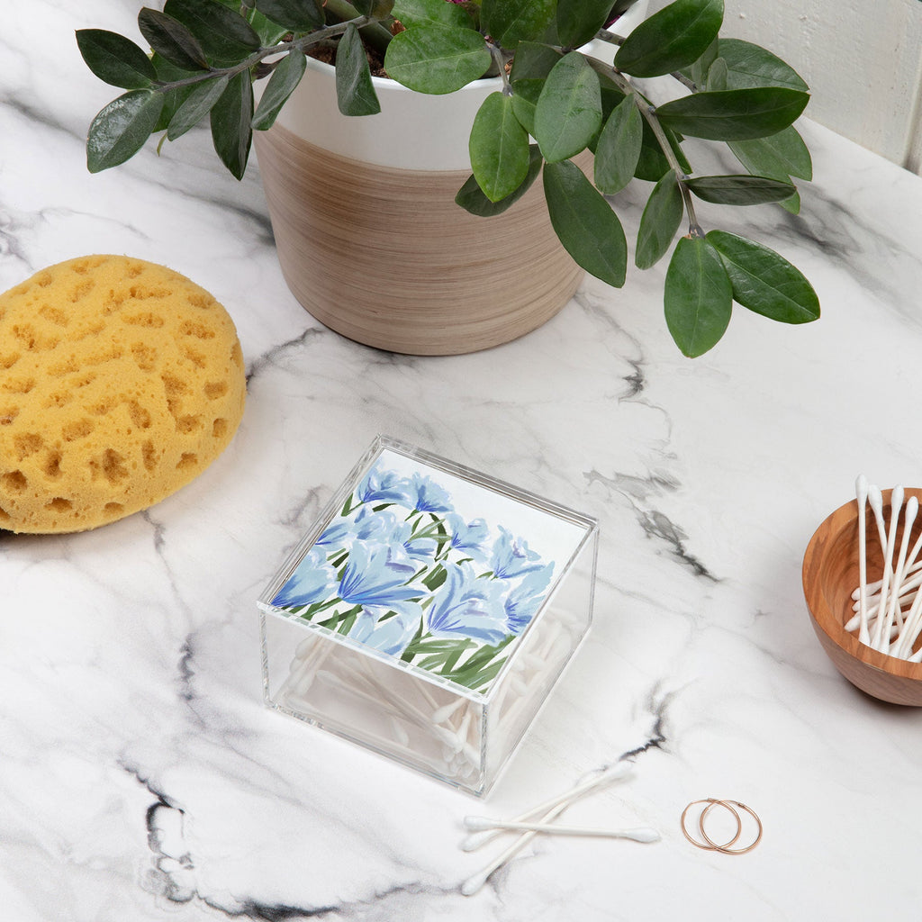 DENY Designs blue blooms Acrylic Box
