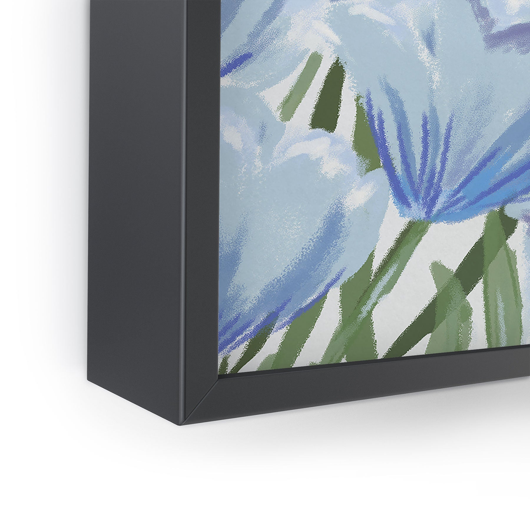 DENY Designs blue blooms Framed Mini Art Print