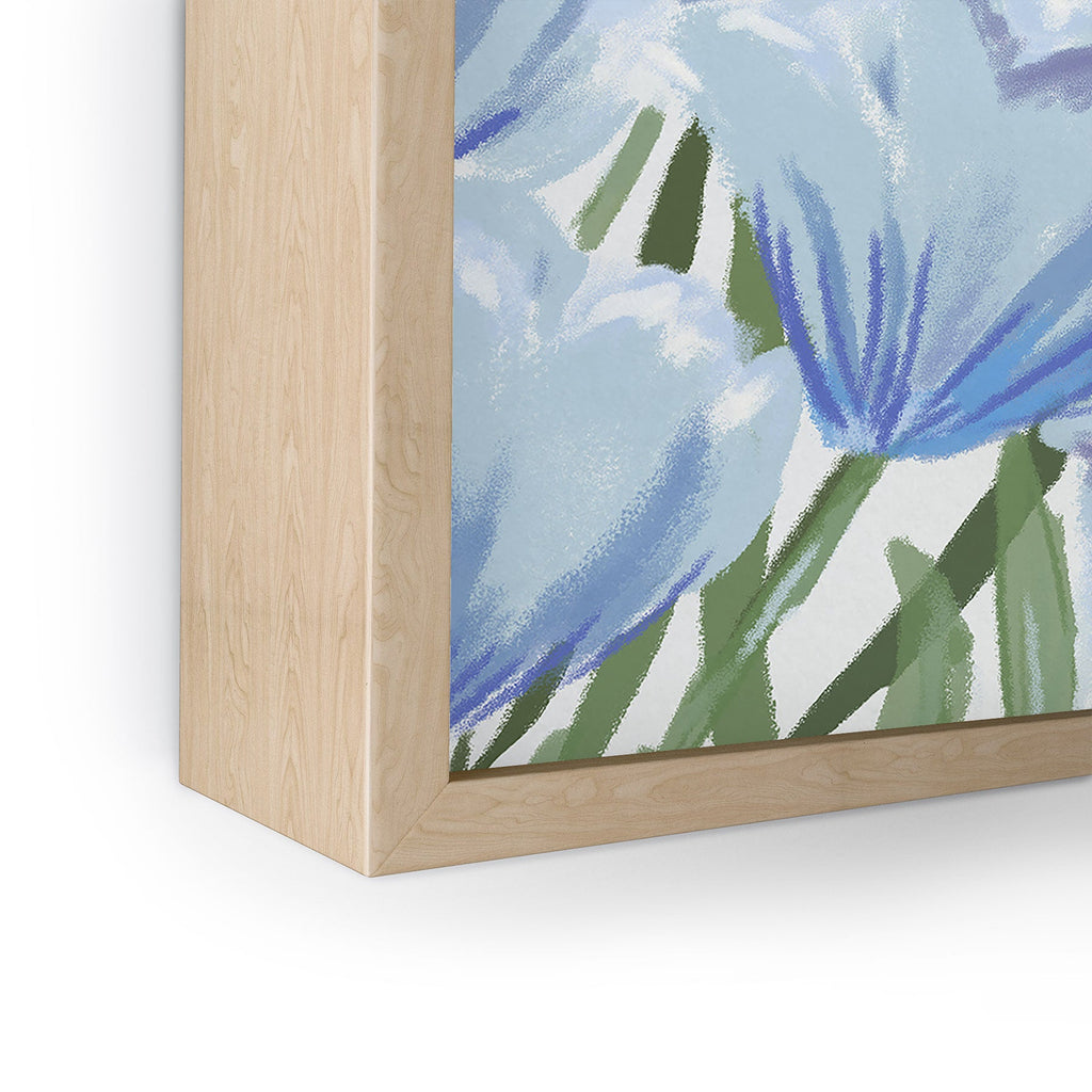 DENY Designs blue blooms Framed Mini Art Print