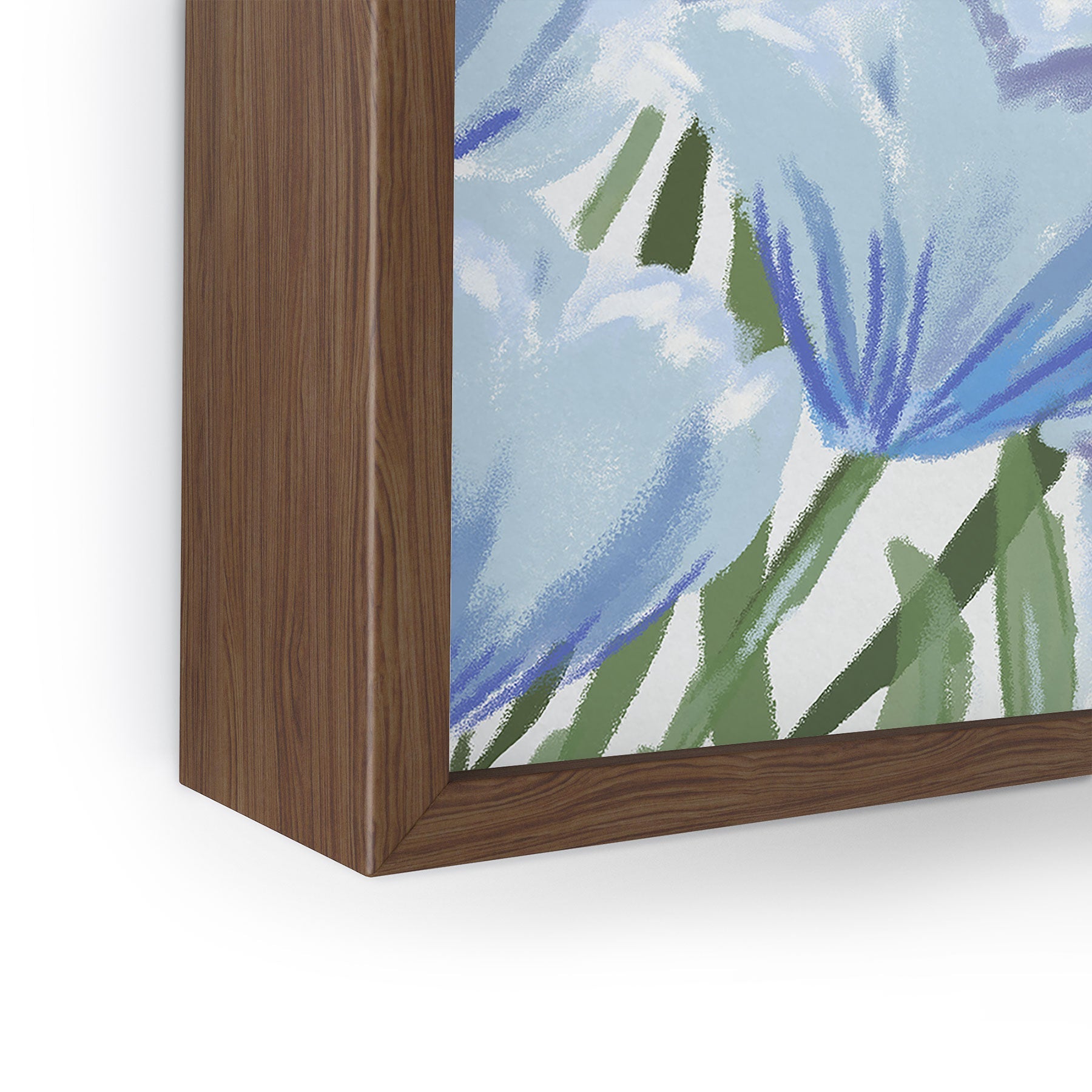 DENY Designs blue blooms Framed Mini Art Print