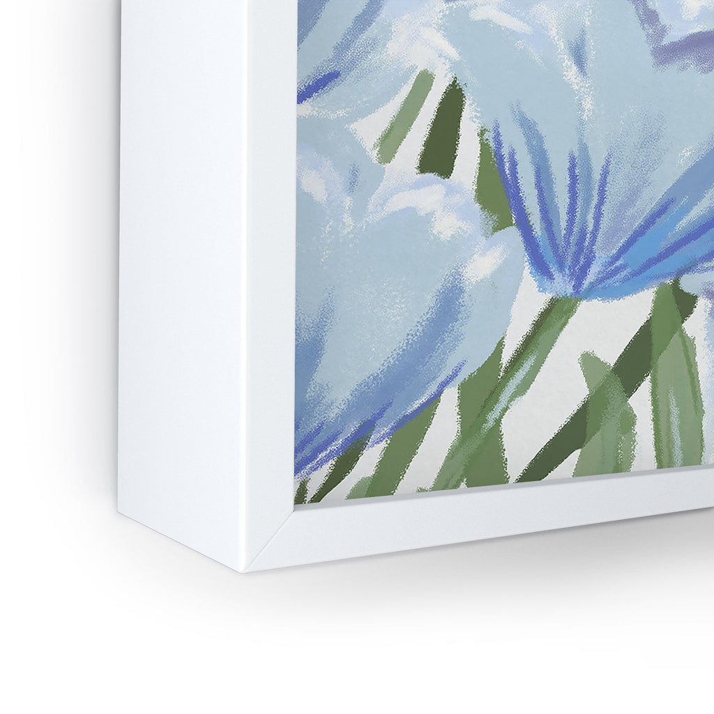 DENY Designs blue blooms Framed Mini Art Print