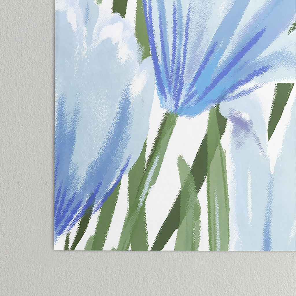 DENY Designs blue blooms Poster