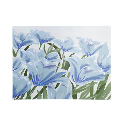 DENY Designs blue blooms Poster
