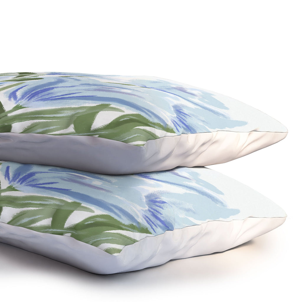 DENY Designs blue blooms Pillow Shams