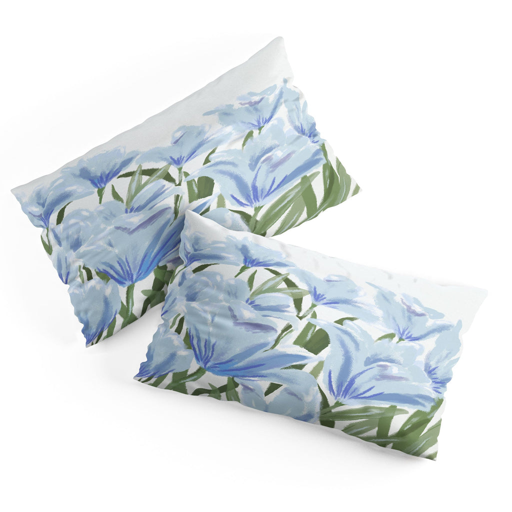 DENY Designs blue blooms Pillow Shams