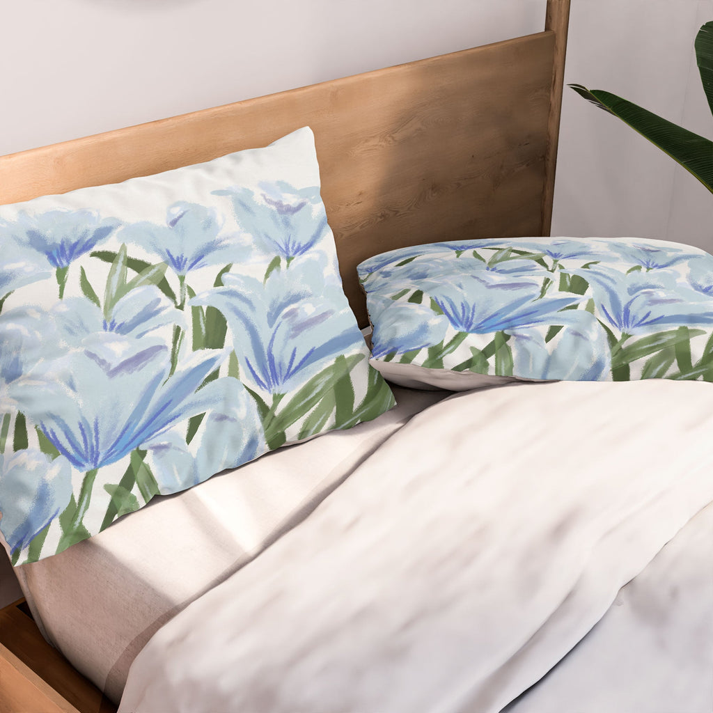 DENY Designs blue blooms Pillow Shams