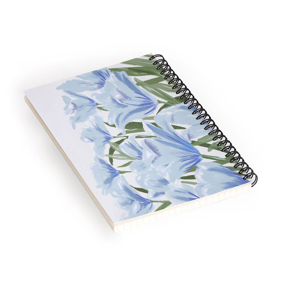 DENY Designs blue blooms Spiral Notebook