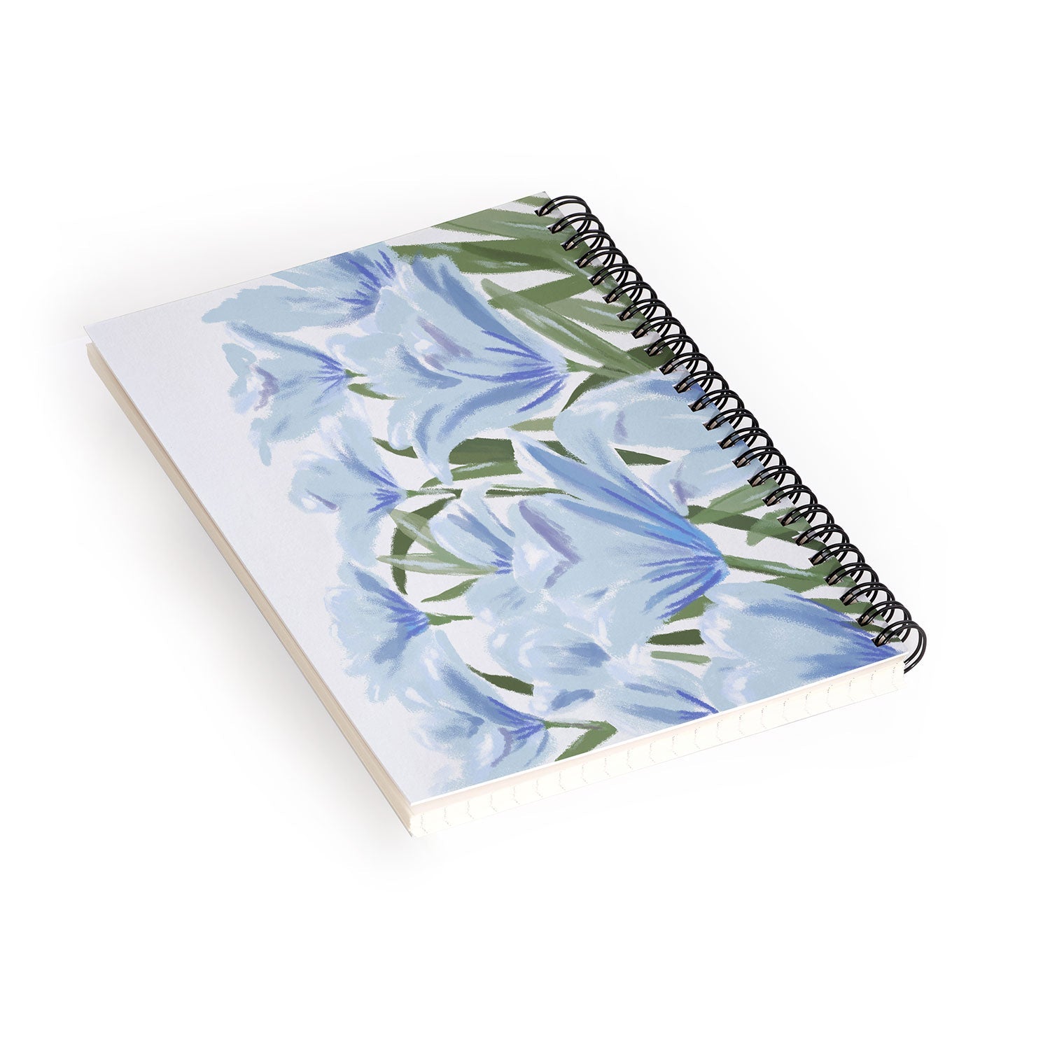 DENY Designs blue blooms Spiral Notebook